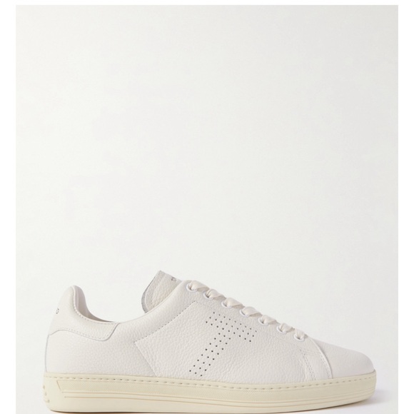TOM FORD like new White Warwick Grained Leather Sneakers size 43 - Picture 4 of 4